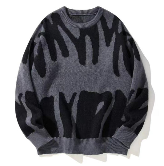 Camouflage knitted sweater