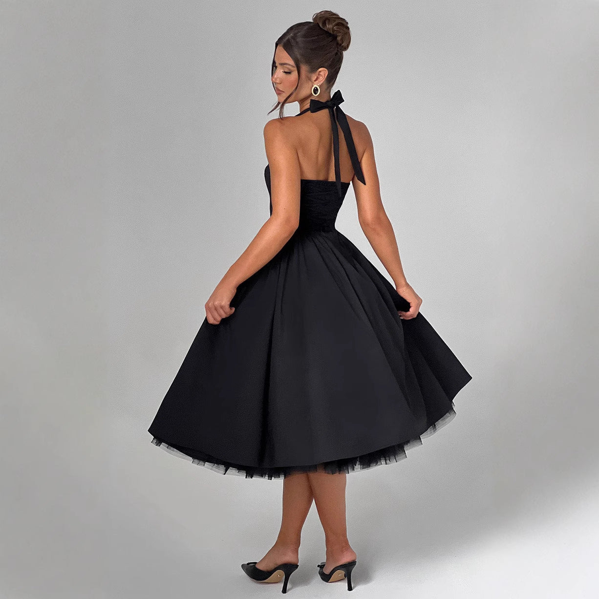 Butterfly fluffy evening dress