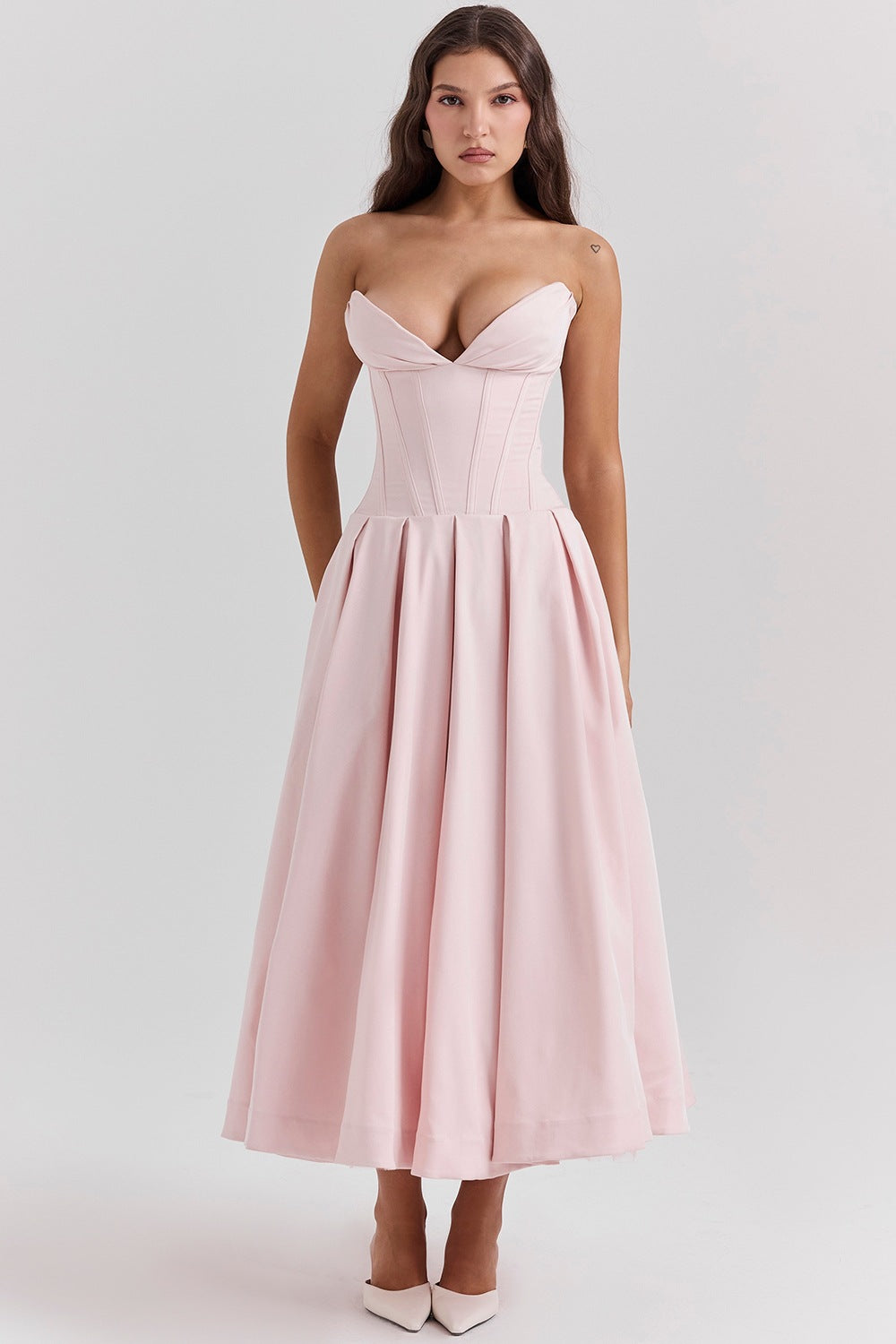 Strapless Midi Dress