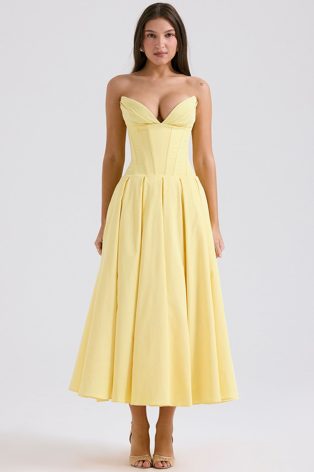 Strapless Midi Dress